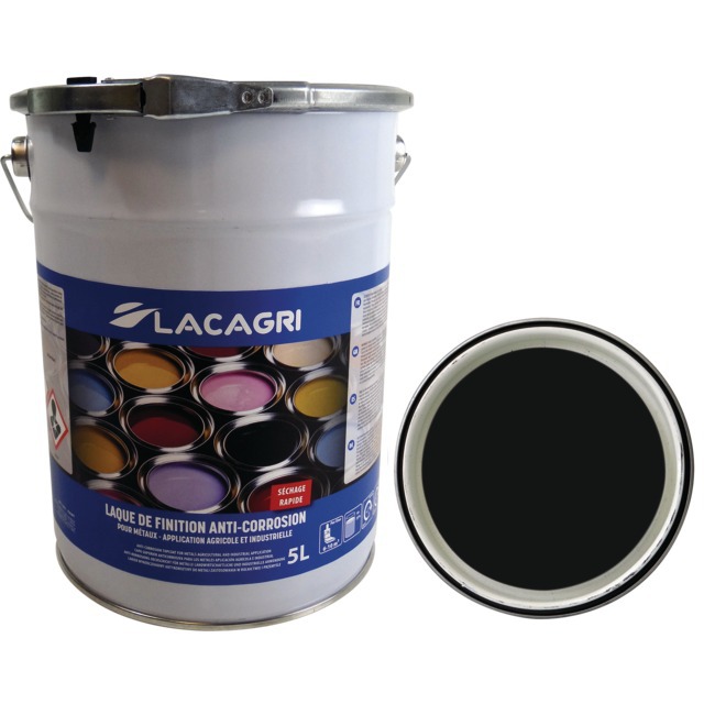 Peinture de Finition Noir Brillant Standard Seau 5L Lacagri référence fournisseur 1676545